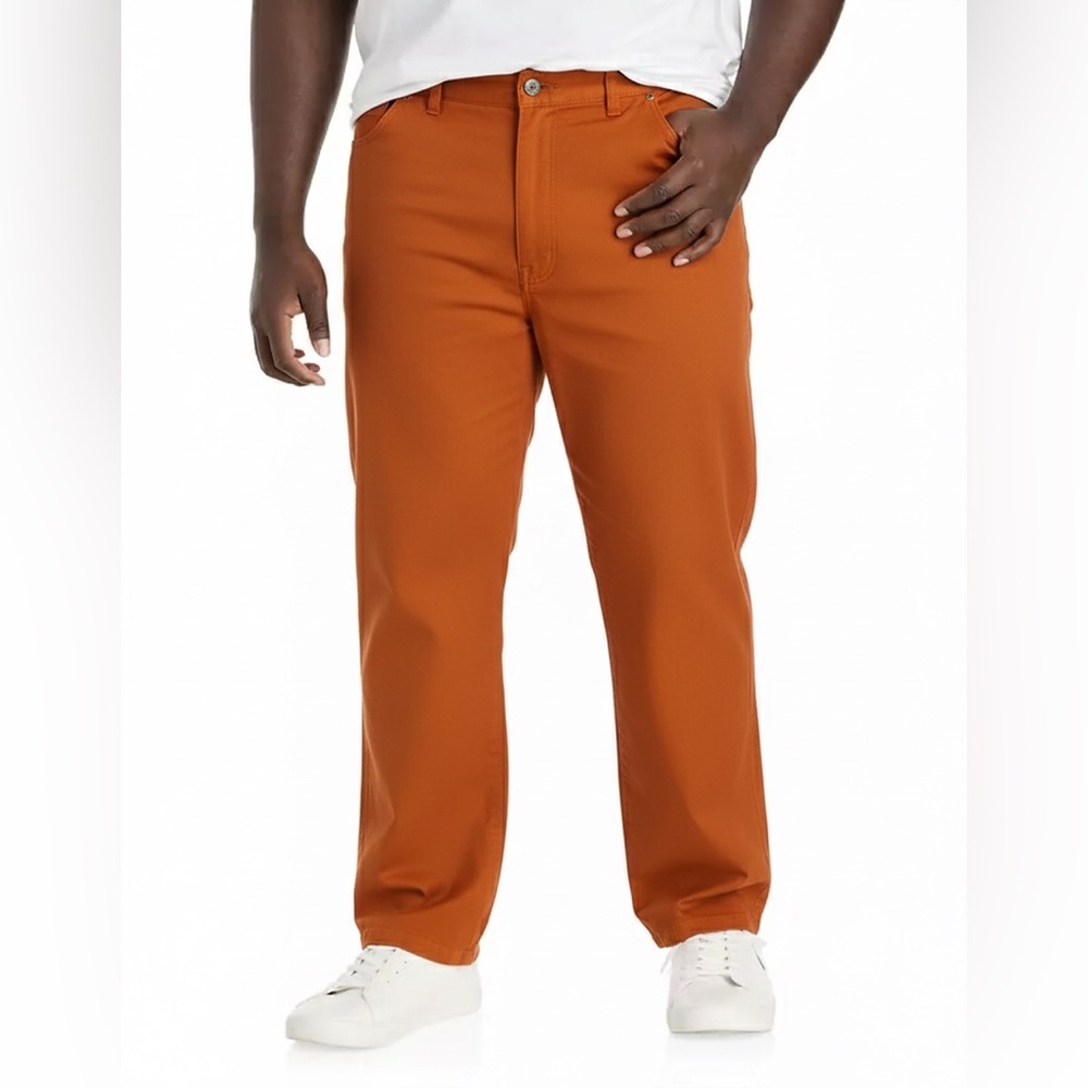 NWOT DXL HARBOR BAY Continuous Comfort Pants in orange rust 58x30